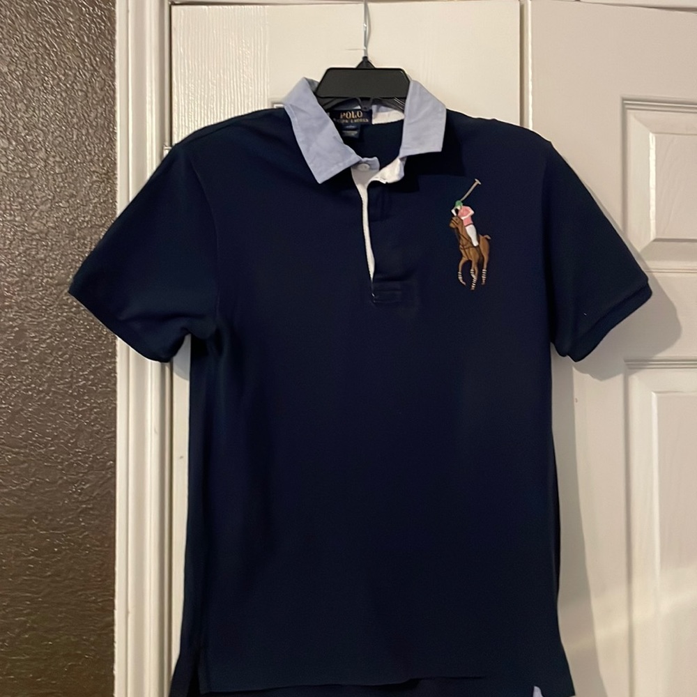 BOYS NAVY BLUE POLO SHIRT